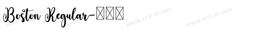 Boston Regular字体转换